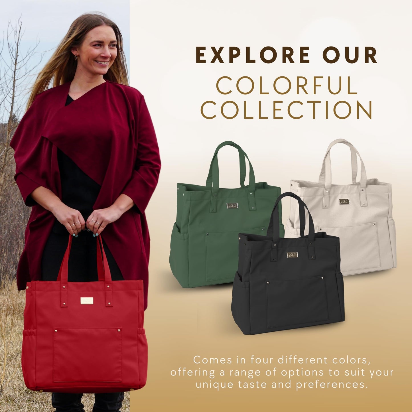 Large Premium Lightweight Spacious Women's Tote| Shoulder Bag| Handbag | Multifunctional| Durable| Sophisticated (Green)