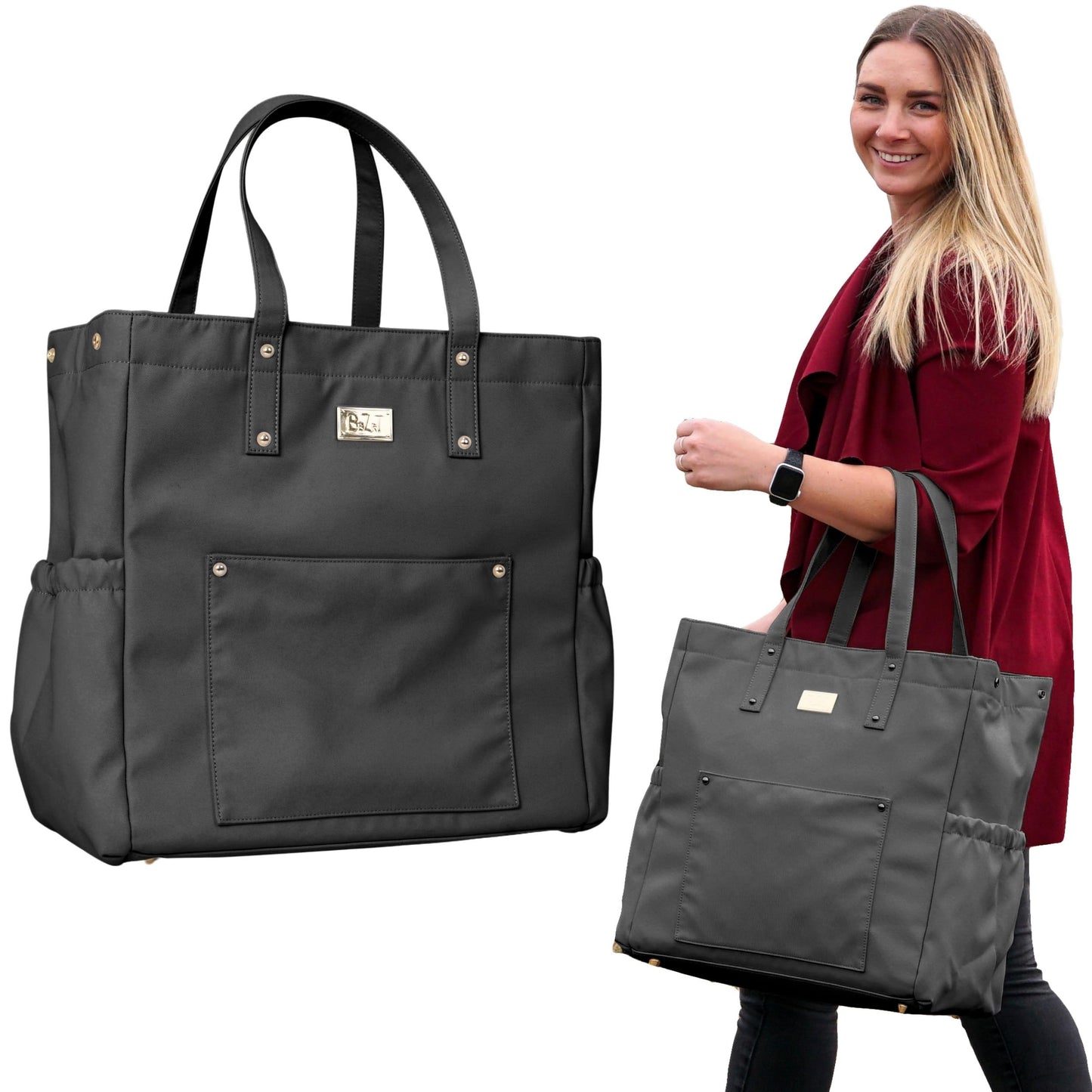 Large Premium Lightweight Spacious Women's Tote| Shoulder Bag| Handbag | Multifunctional| Durable| Sophisticated (Green)