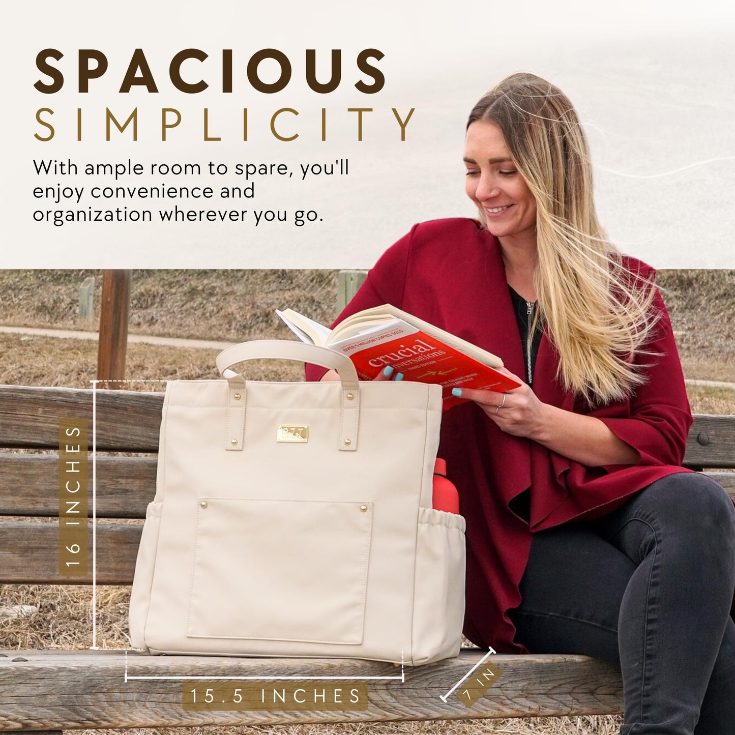 Large Premium Lightweight Spacious Women's Tote| Shoulder Bag| Handbag | Multifunctional| Durable| Sophisticated (Black)